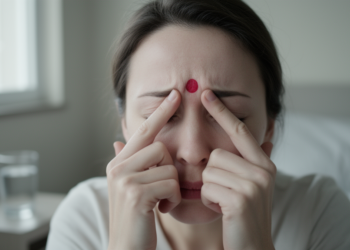Red forehead dot syndrome: when migraine leaves its mark on the skin