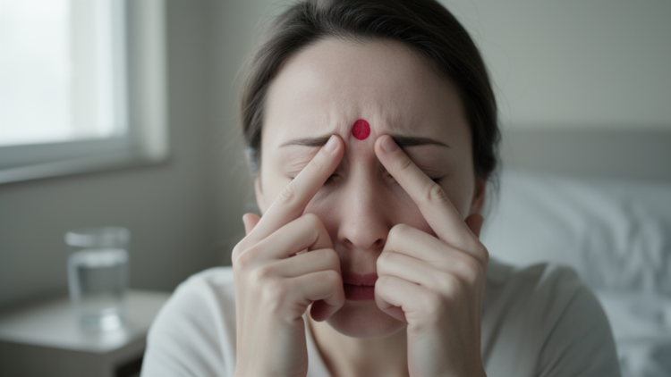 Red forehead dot syndrome: when migraine leaves its mark on the skin