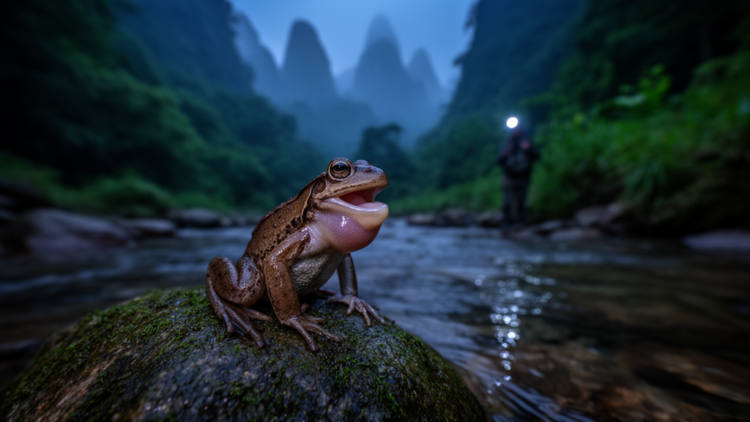 Frog Calls Reveal Hidden Species and a New Range in Guizhou
