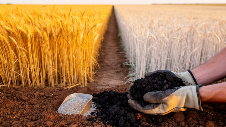 Waste-derived soil amendments tailored to each soil outperform standard fertilizers in wheat trial
