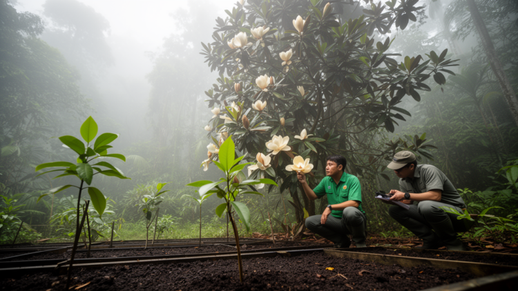 Rare Sumatran magnolia finds new populations and its first safety net