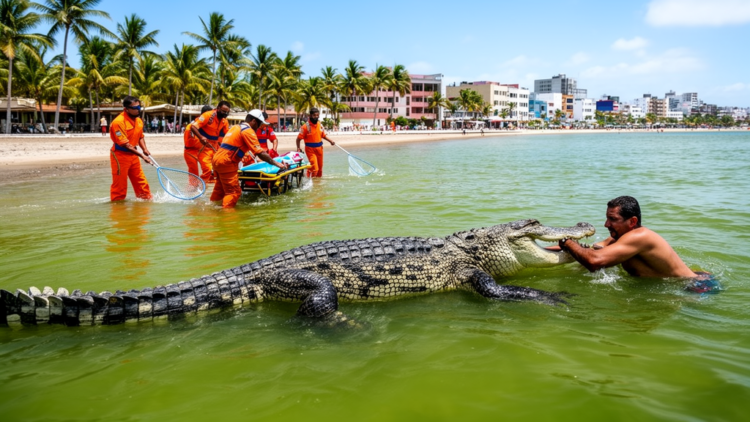 Crocodile Bites Man in Mexican Lagoon as Response Team Shows How Cities Can Coexist With Predators