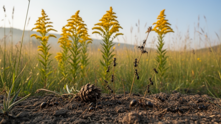 Invasive Goldenrod Leaves Ant Communities in Central Romania Unharmed, Study Finds