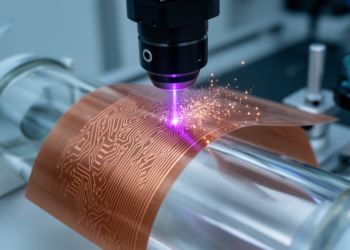 Femtosecond lasers print dense copper circuits on flexible and curved surfaces