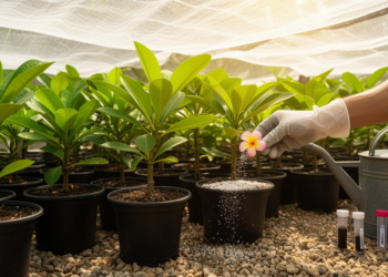 Light and Fertilizer Interactions Regulate Morphophysiological Performance and Nutrient Dynamics in Plumeria Under Subtropical Nursery Conditions