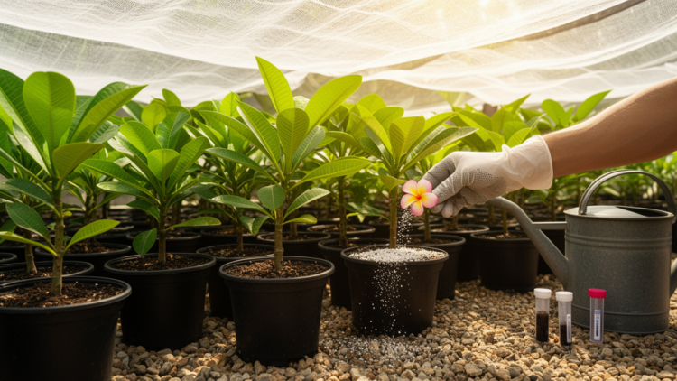 Light and Fertilizer Interactions Regulate Morphophysiological Performance and Nutrient Dynamics in Plumeria Under Subtropical Nursery Conditions