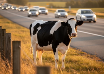 Road Stress Rewrites the Genes and Flavor of Holstein Beef