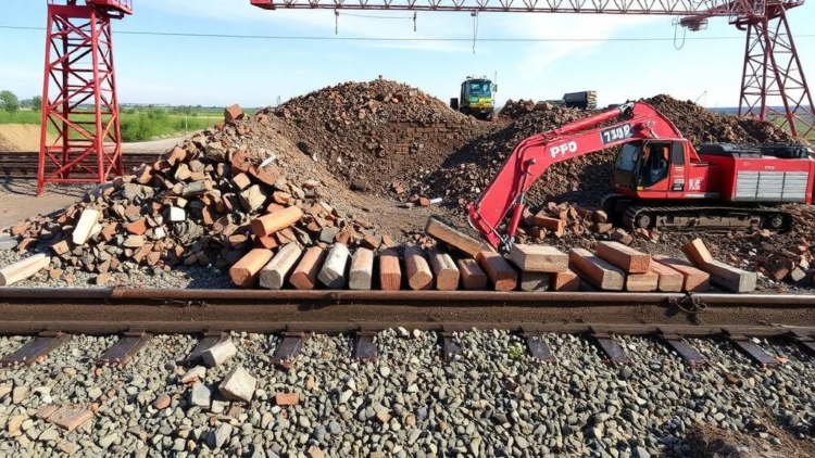 Demolished Bricks and Concrete Could Build Tomorrow’s Railway Subgrades