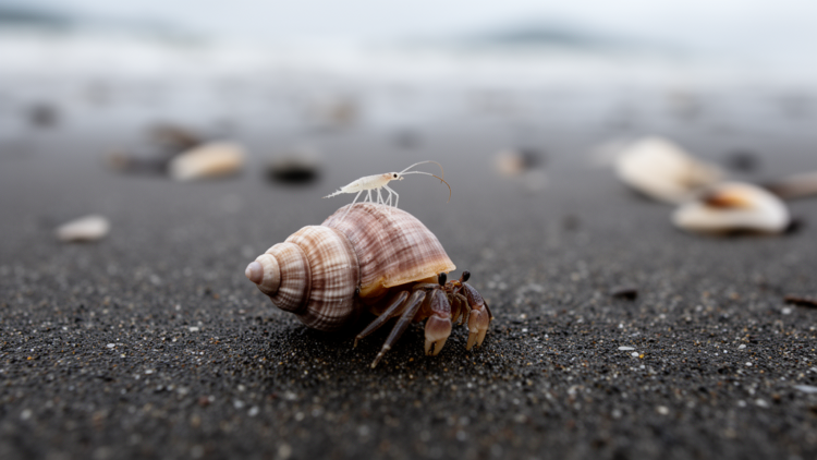 New commensal springtail species discovered riding hermit crabs on Colombia’s Pacific coast