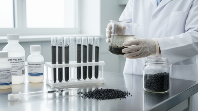 Clay–Carbon Hybrids Trap Antibiotics in Water, but Real-World Additives Undermine Them