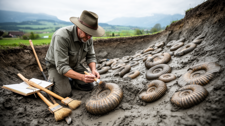 Ammonite treasure trove in Swiss clay pit rewrites Middle Jurassic timeline