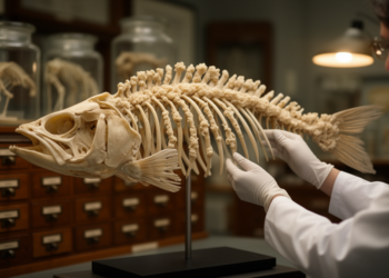 Museum fish skeletons reveal two types of bone overgrowth and its sequential onset