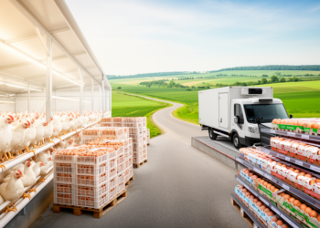 Network model maps Germany’s egg supply chain from farm to fork