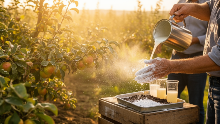 Microbes, Melatonin and Kaolin: Nature-Based Fixes for Heat-Stressed Orchards