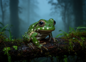 New mossy treefrog species emerges from Oaxaca cloud forests with a starry-eyed gaze