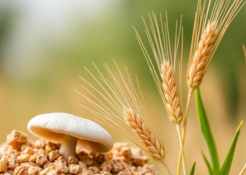Mushroom Waste and Insect Frass Team Up to Boost Wheat Yields and Grain Nutrition