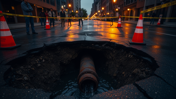 Pipeline leakage dominates urban road collapse risk, machine learning study finds