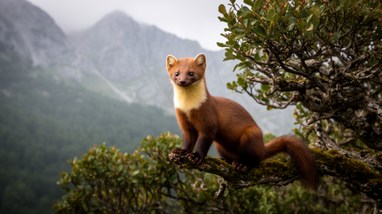 Relict shrub refuges in Bulgaria’s Rhodope Mountains shelter endangered pine martens