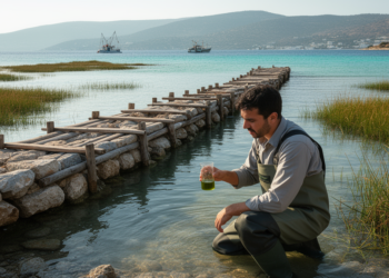 Sea Barriers Trap Microscopic Life in Aegean Island Wetlands