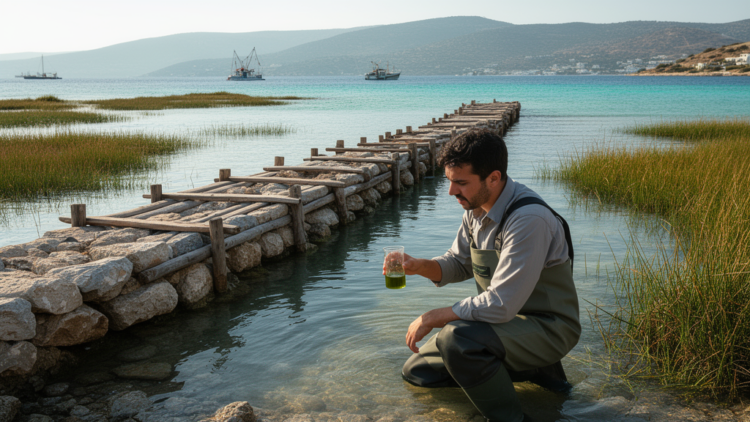 Sea Barriers Trap Microscopic Life in Aegean Island Wetlands