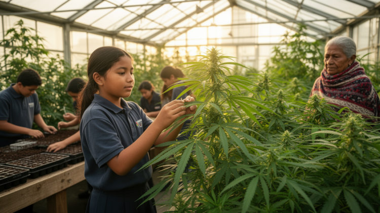 Hemp, sovereignty, and a flower-shaped framework for Indigenous STEM education