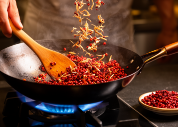 How Five Minutes of Stir-Frying Transforms the Chemistry, Aroma, and Color of Sichuan Pepper