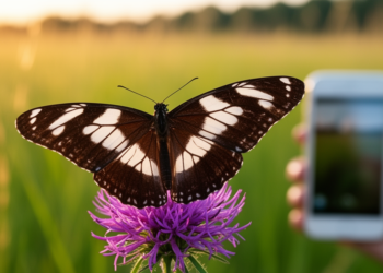 White-edged butterfly from Asia turns up in Georgia after citizen sleuths spot it online