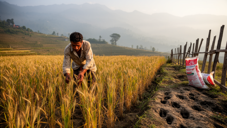 Fertilizer shortages and wild animal damage hold back wheat farming in Nepal’s Kanchanpur district