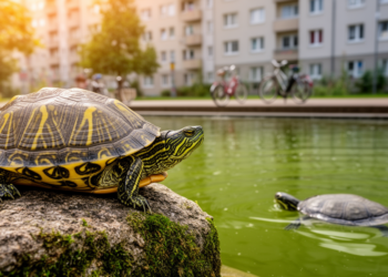 Fourteen alien turtle species are quietly spreading through Germany’s cities