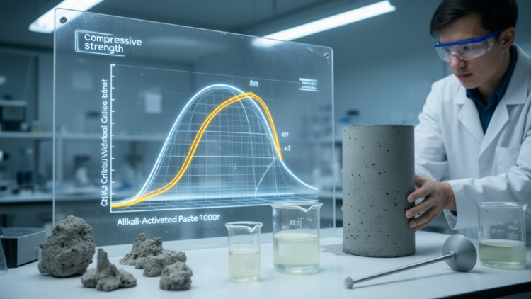 Explainable AI predicts alkali-activated concrete strength and reveals a critical water threshold