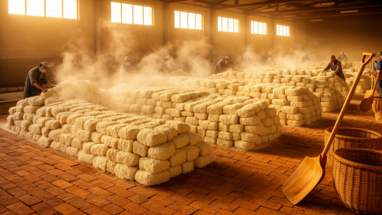 Bacterial teamwork and a single metabolite drive the fierce heat of Daqu fermentation