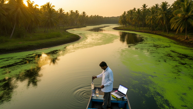 AI models crack the code of algal blooms in India’s Ashtamudi estuary