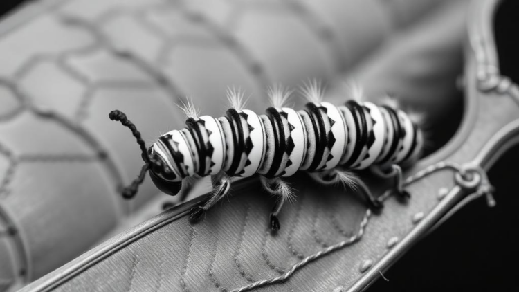 Black-and-White Wild Silkworm Discovered in China Rewrites Rondotia Family Tree