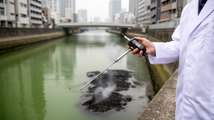 Electronic nose tracks foul scum odors in Tokyo’s urban rivers