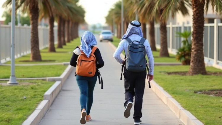 Walking to School Could Help Saudi Teens Hit Exercise Targets, Study Finds