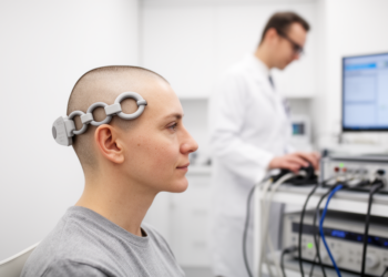 Deep brain stimulation coil boosts walking math power in healthy adults