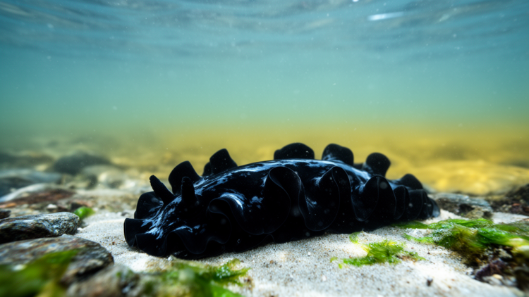 Jet-Black Sea Slug Surprises Scientists With an 800 km Leap Into the Cold Yellow Sea