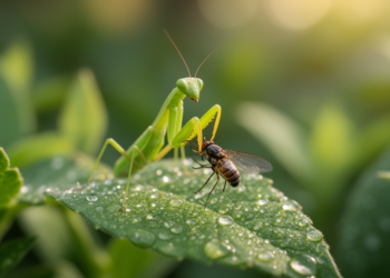Enriched Prey Diet Boosts Survival and Growth in Young Mantises