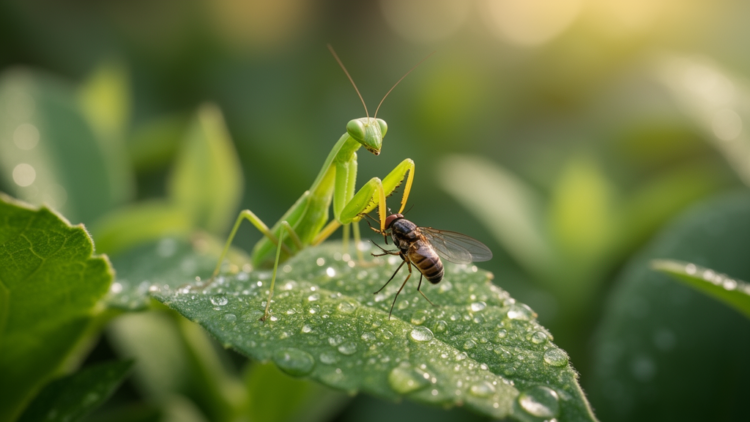 Enriched Prey Diet Boosts Survival and Growth in Young Mantises