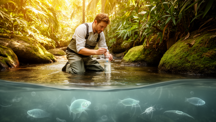 Environmental DNA Reveals Hidden Freshwater Life in Caribbean Streams