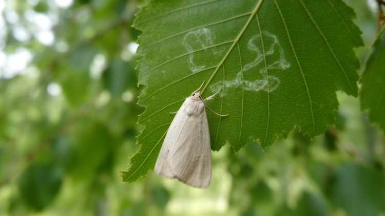Tiny moth’s stealthy march: birch leafminer spreads across Europe unnoticed