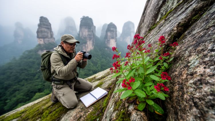 New Spurge Species With Crimson Flowers Discovered on China’s Sacred Mount Fanjing