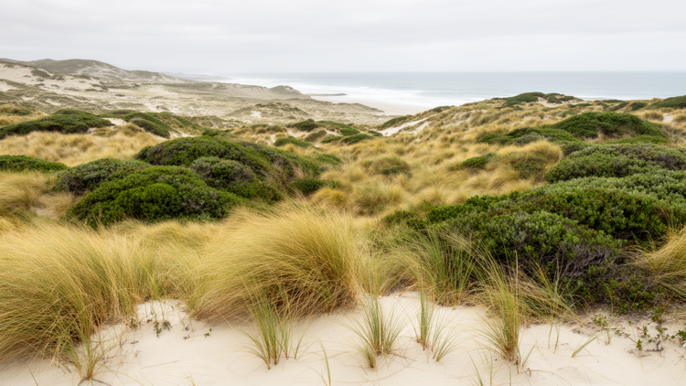 Invasive plants over-stabilise New Zealand dunefield, disrupting natural succession