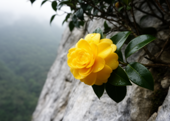 New Golden Flower: A Critically Endangered Yellow Camellia Discovered on Yunnan’s Limestone Mountains