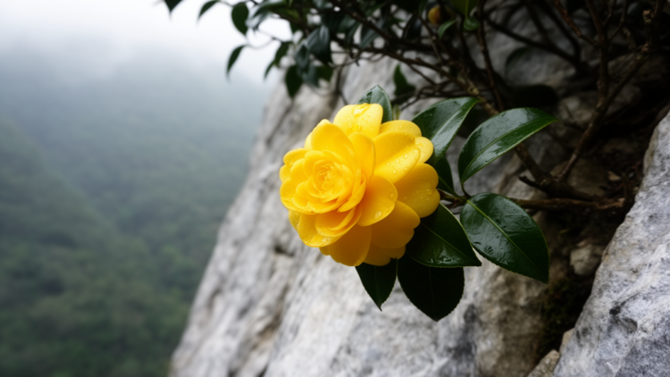 New Golden Flower: A Critically Endangered Yellow Camellia Discovered on Yunnan’s Limestone Mountains