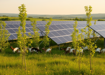 Why Trees Keep Winning the Battle Inside Solar Parks—and How Grazing Goats Could End It
