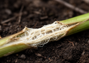Native fungi rapidly learn to dismantle invasive goldenrod’s tough shoots