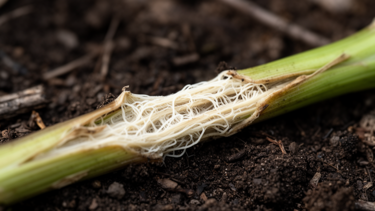 Native fungi rapidly learn to dismantle invasive goldenrod’s tough shoots