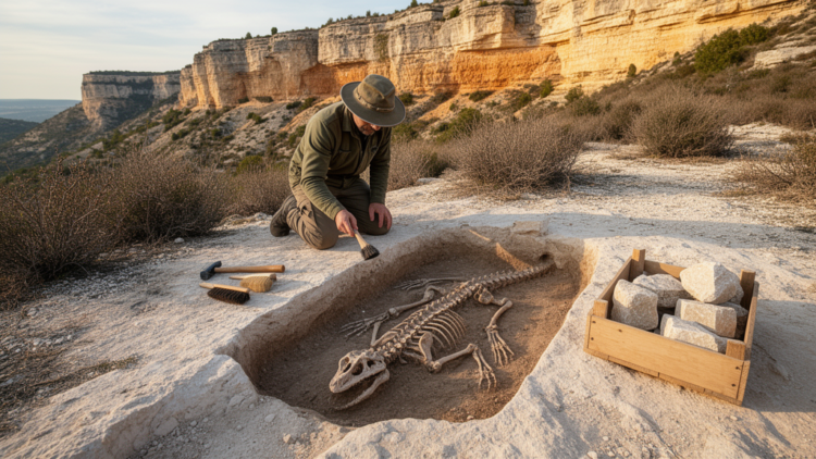 Ancient French fossil site reveals a thriving reptile world just before Eocene cooling