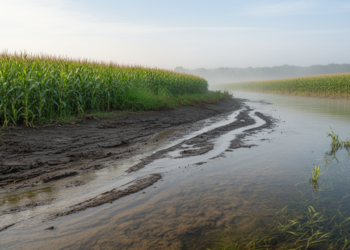 Farm Nutrients Rewrite River Chemistry and Bacterial Carbon Metabolism